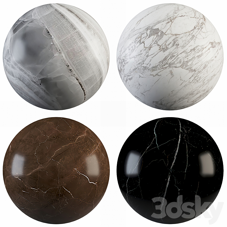 Collection Marble 15 3DS Max - thumbnail 1