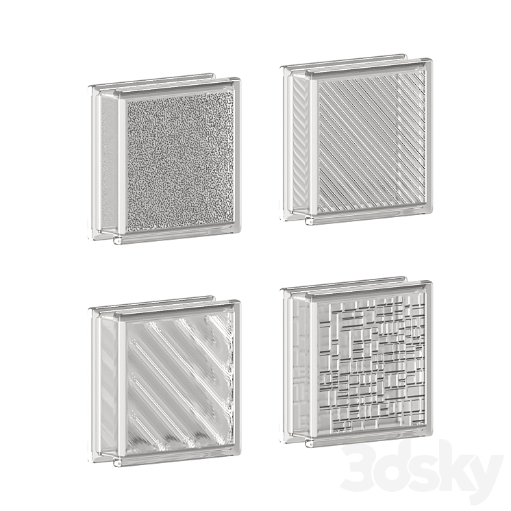 Glass Blocks 03 3D Model