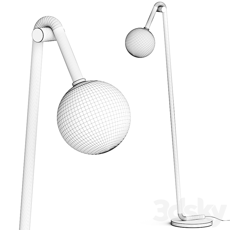 Lulu and Georgia Jeffery Floor Lamp 3D Model