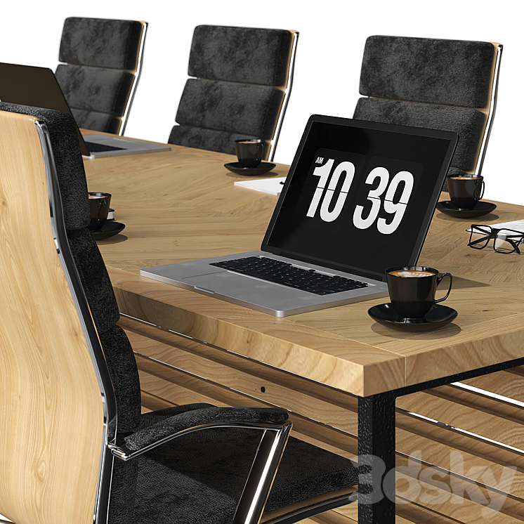 conference table modern 3DS Max - thumbnail 2
