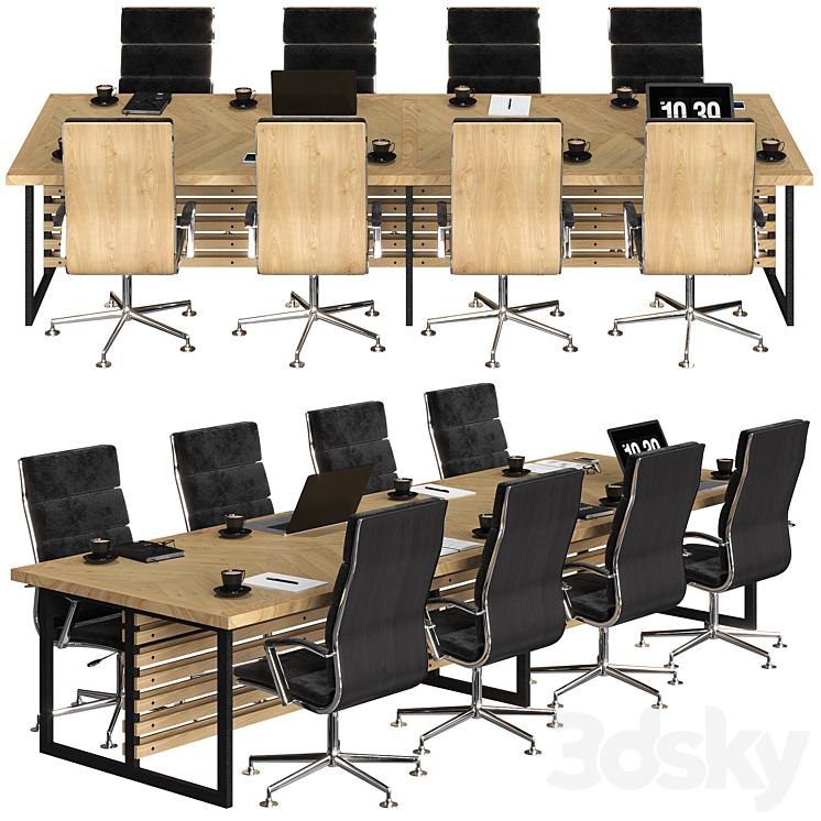 conference table modern 3DS Max - thumbnail 1