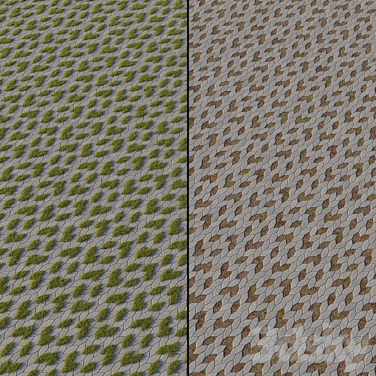 Eco-paving Type 1 Pattern 6 3DS Max - thumbnail 2