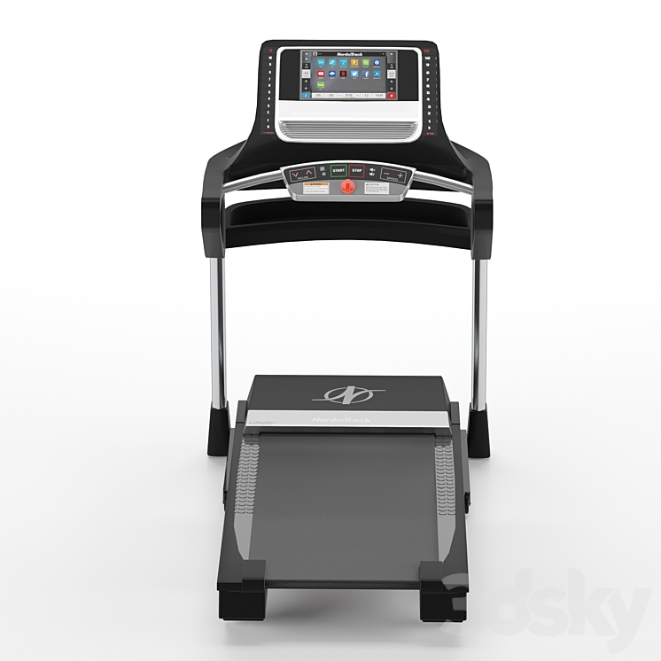 Gym-Equipment-Treadmill-NordicTrack 3DS Max Model - thumbnail 2