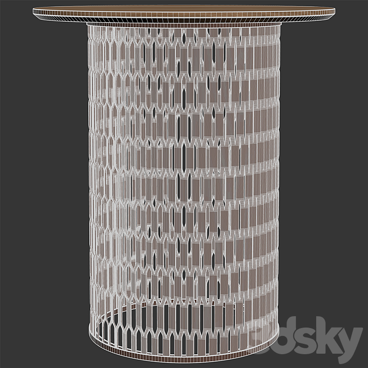Kettal - Mesh Side Table D48 3D Model