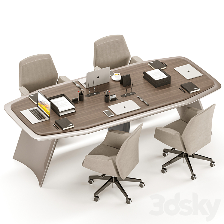 Gramy Conference Table MG40 3DS Max Model - thumbnail 1