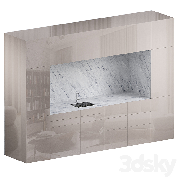 Kitchen smart furniture_8 - Kitchen - 3D model