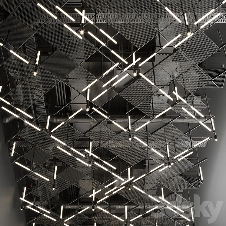 Industrial ceiling 6 3DS Max - thumbnail 2