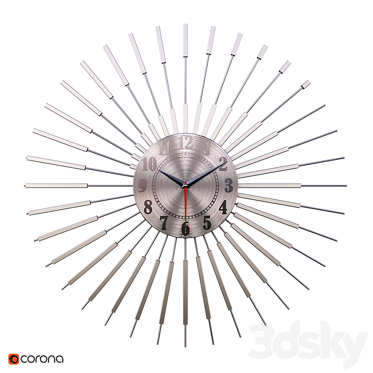 Wall decor clock 3D Model