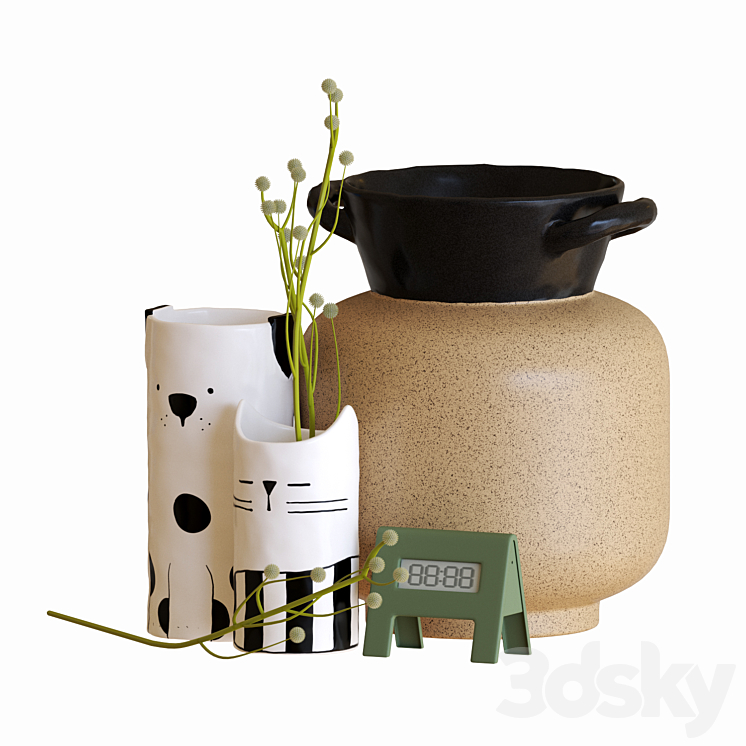 IKEA FÅTALIG Deco set 3D Model Free