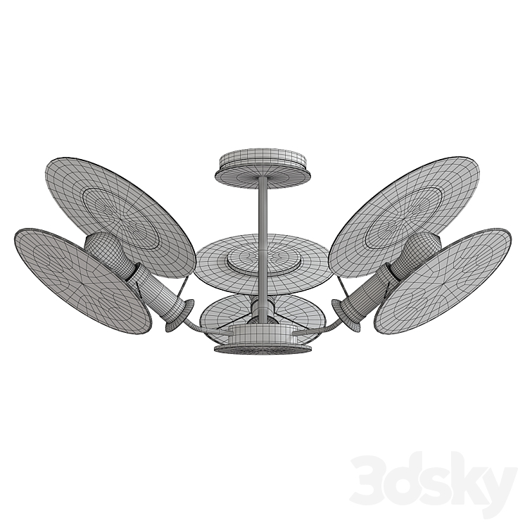 Osiris reflector semi flushmount 3D Model