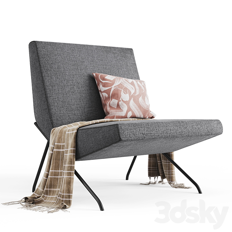 SG10 Chair by Pierre Guariche 3DS Max Model - thumbnail 1