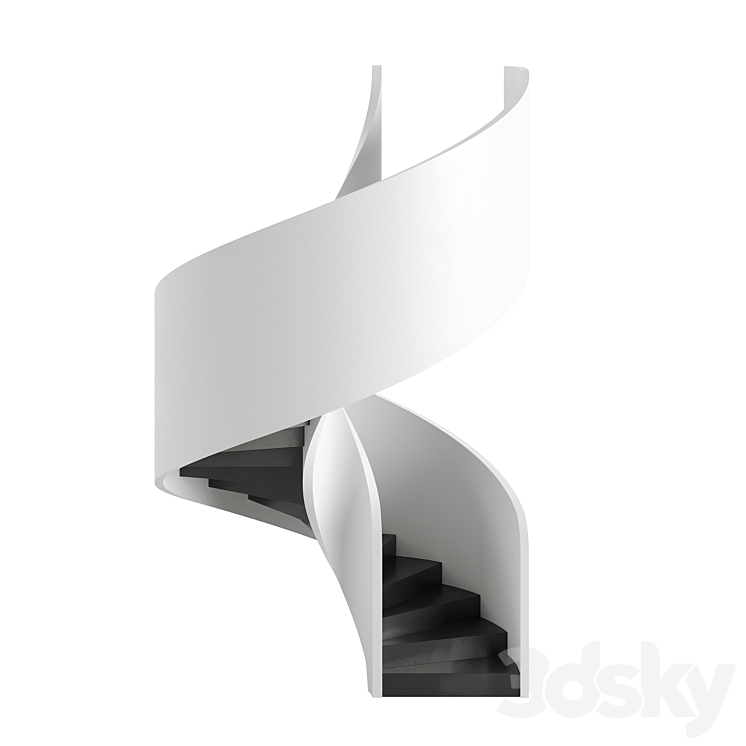 Spiral Staircase Type 6 3D Model