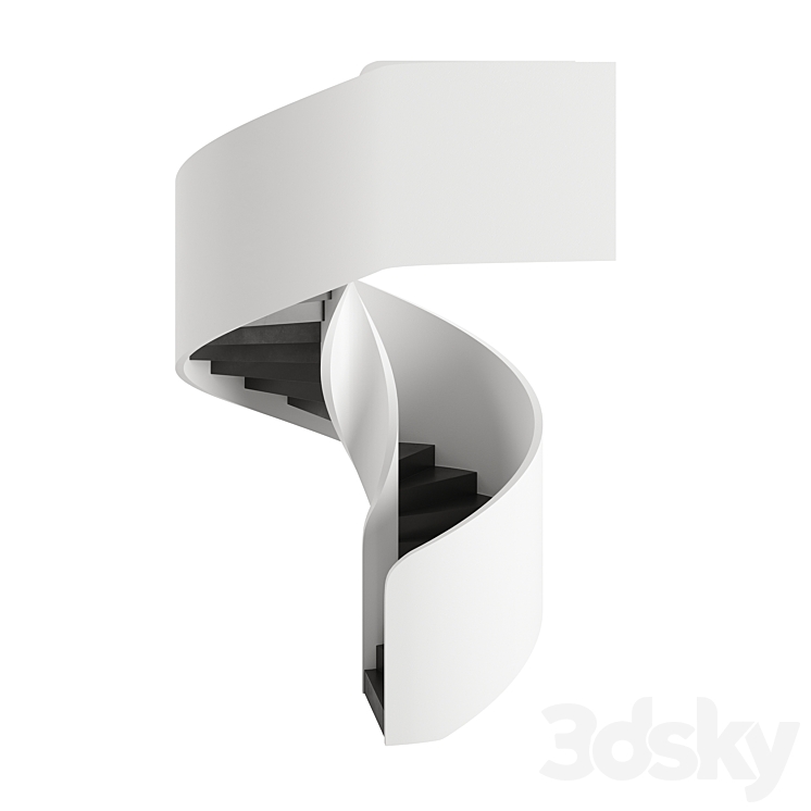 Spiral Staircase Type 6 3D Model