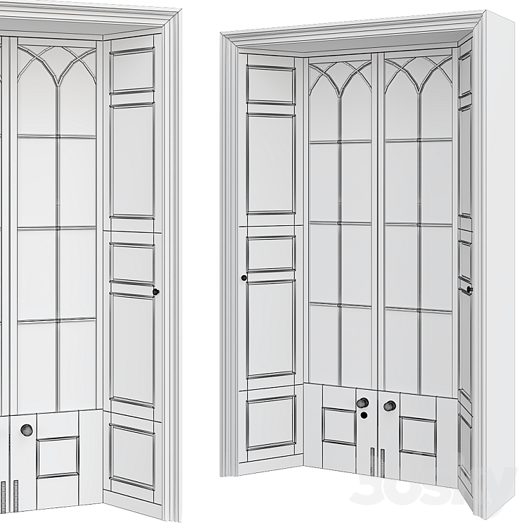 Door for interior №41 3D Model Free