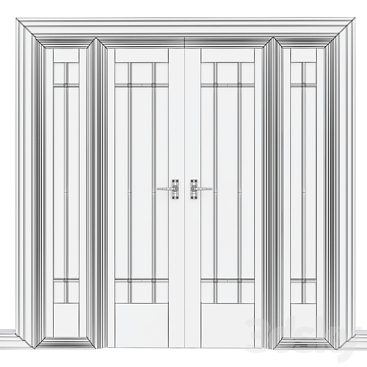 Door for interior №46 3DS Max Model - thumbnail 2