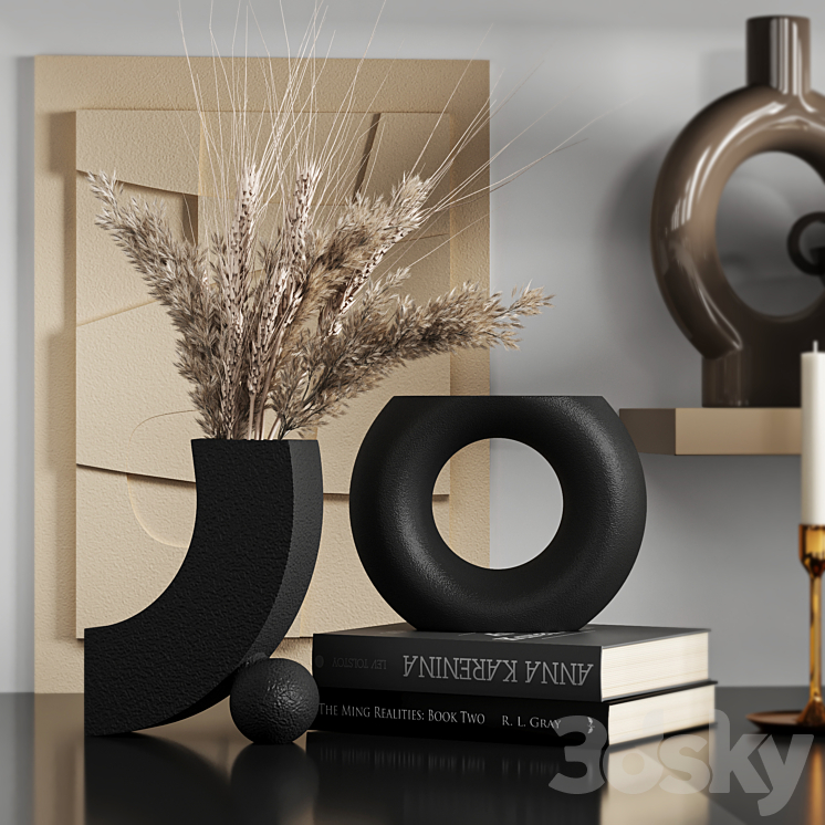 Decorative set_14 3D Model Free