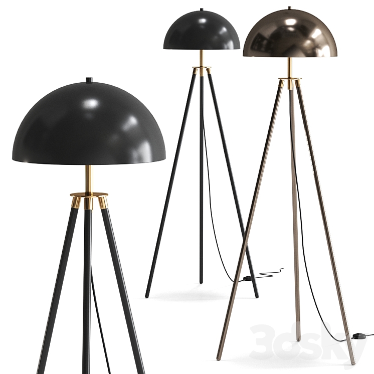 TRIPOD DOME FLOOR LAMP by SHADES OF LIGHT 3DS Max Model - thumbnail 1