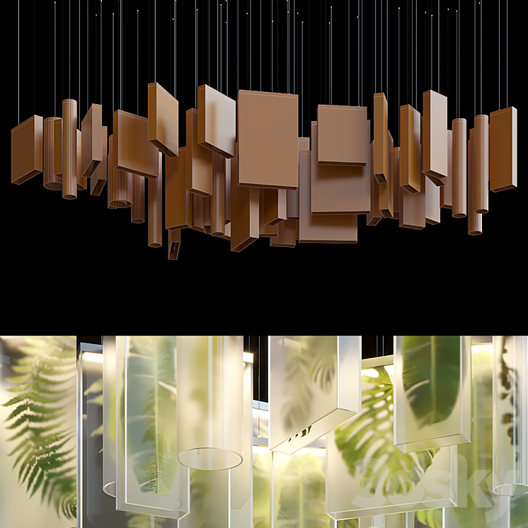 Greenbox - Vargov Design pendant lamp 3D Model Free