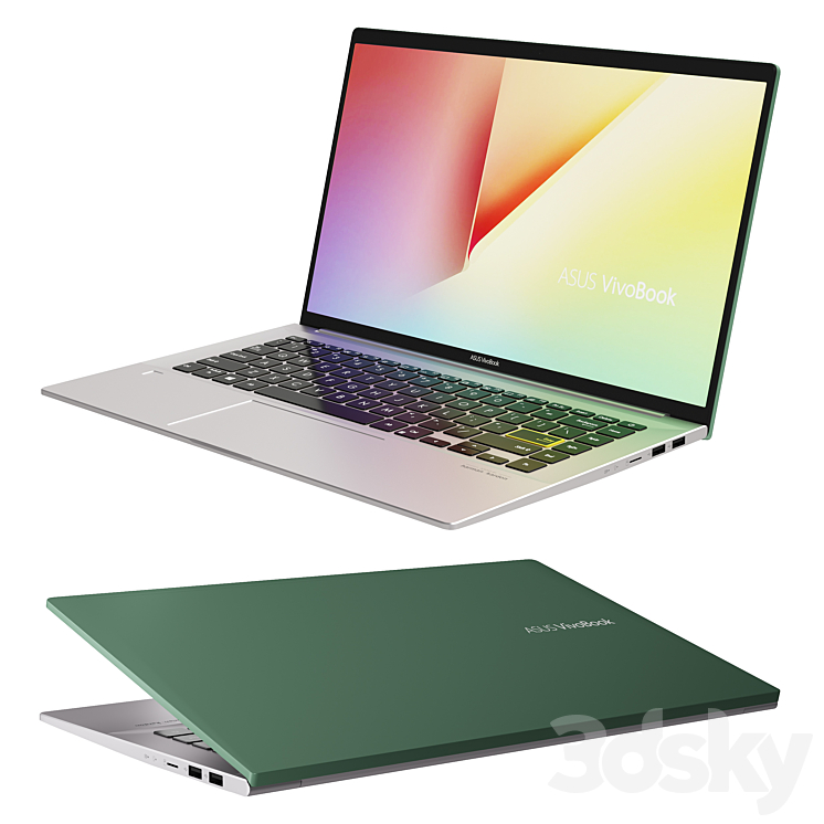Laptop Asus vivobook s14 (S435) 3D Model