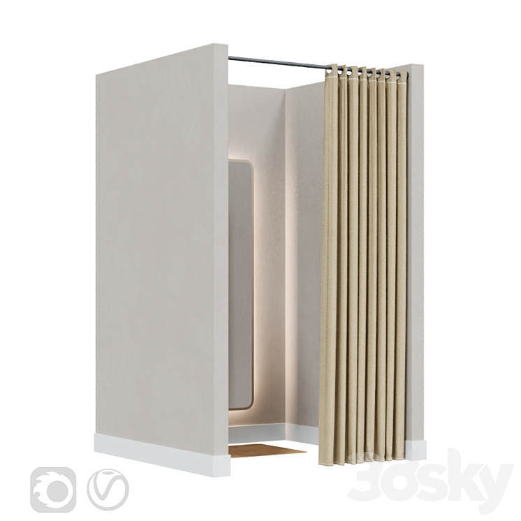 Dressing room 3D Model