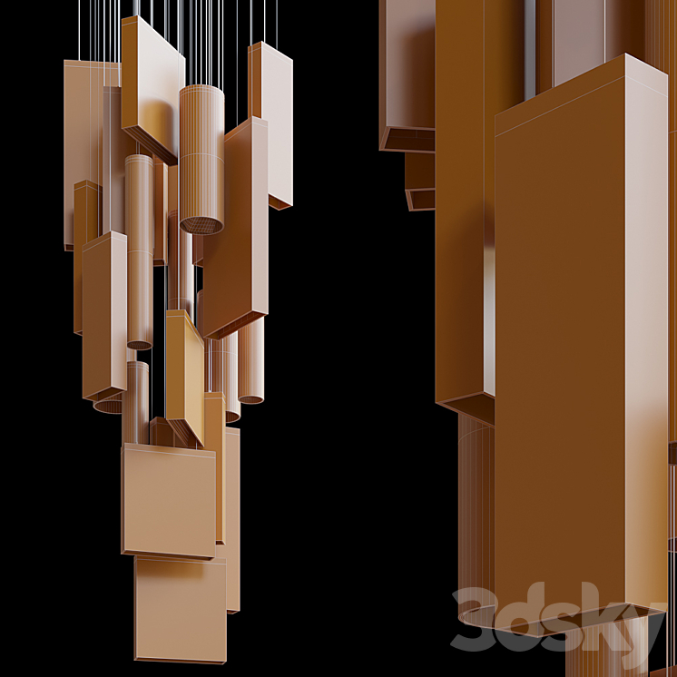 Greenbox - Vargov Design backlit hanging phytomodule 3D Model Free