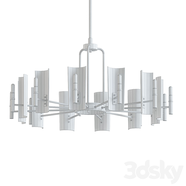 Fuse Lighting Barcelona Chandelier Pendant light 3D model