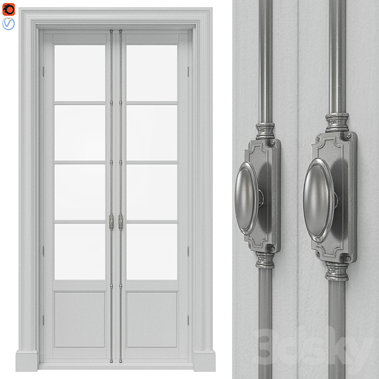 Classic doors with cremones