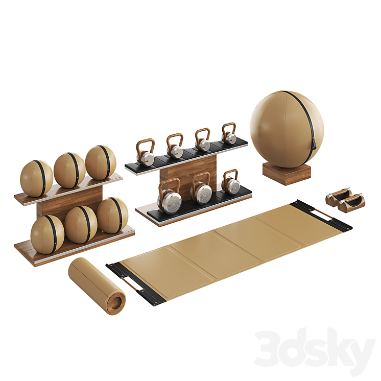 PENT luxury fitness equipment part 4 3DS Max Model - thumbnail 1