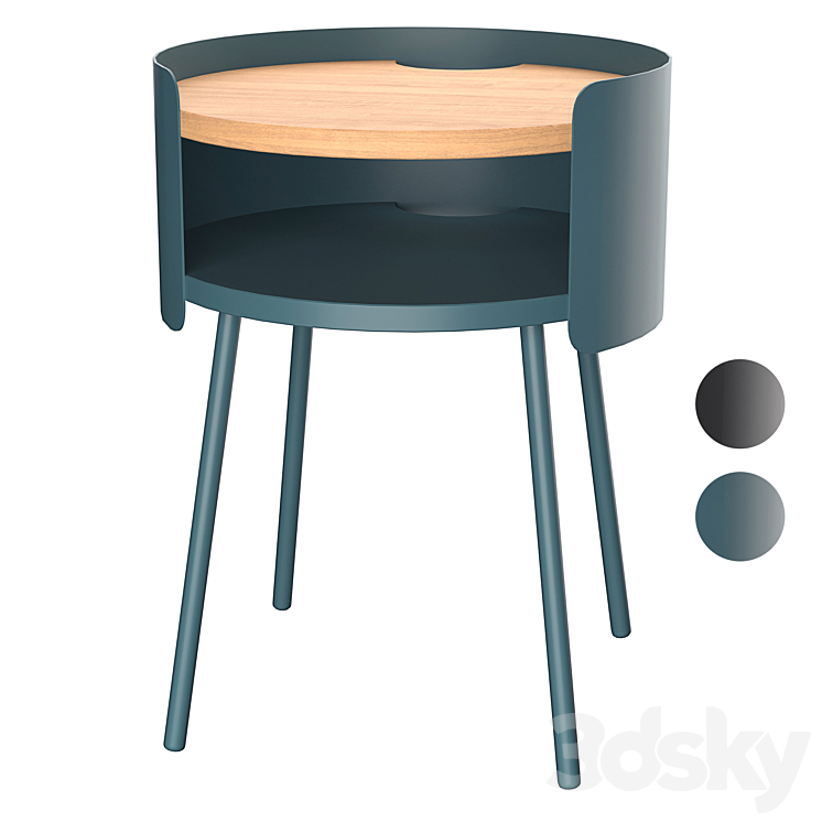 Ooty bedside table 3DS Max - thumbnail 1