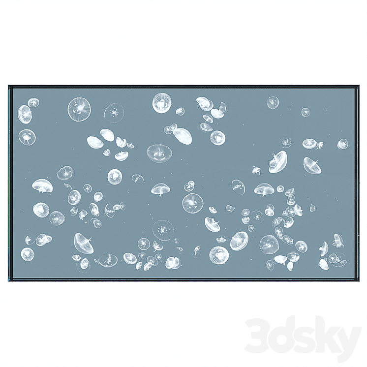Aqua module with jellyfish - Other decorative objects - 3D model