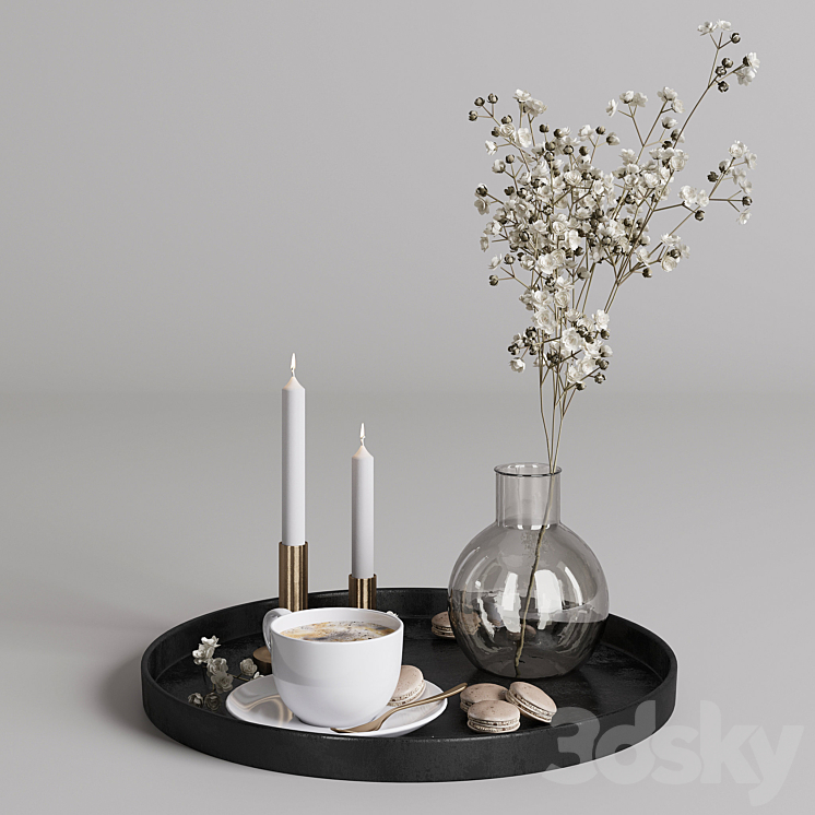 Coffee set 02 3D Model