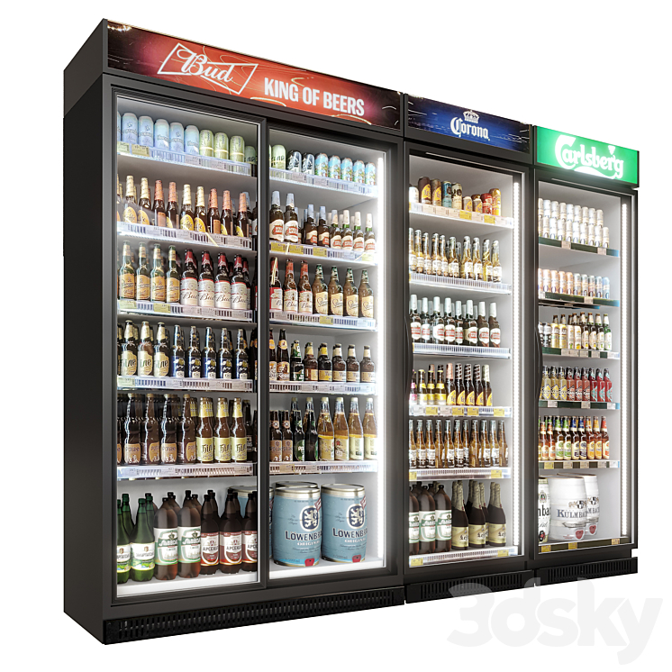 Beer fridge 3D Model Free