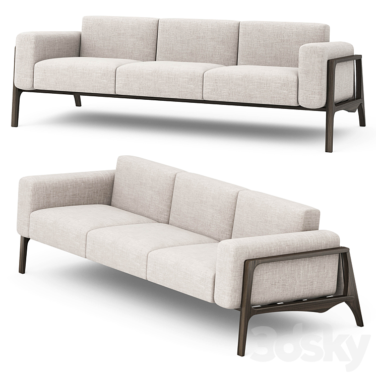 Three-seater Avior sofa by ARCHMEBEL 3DS Max - thumbnail 1