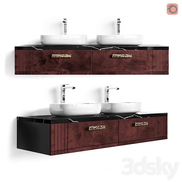 STORE 54 Hanging cabinet Jasper Double 3DS Max - thumbnail 1