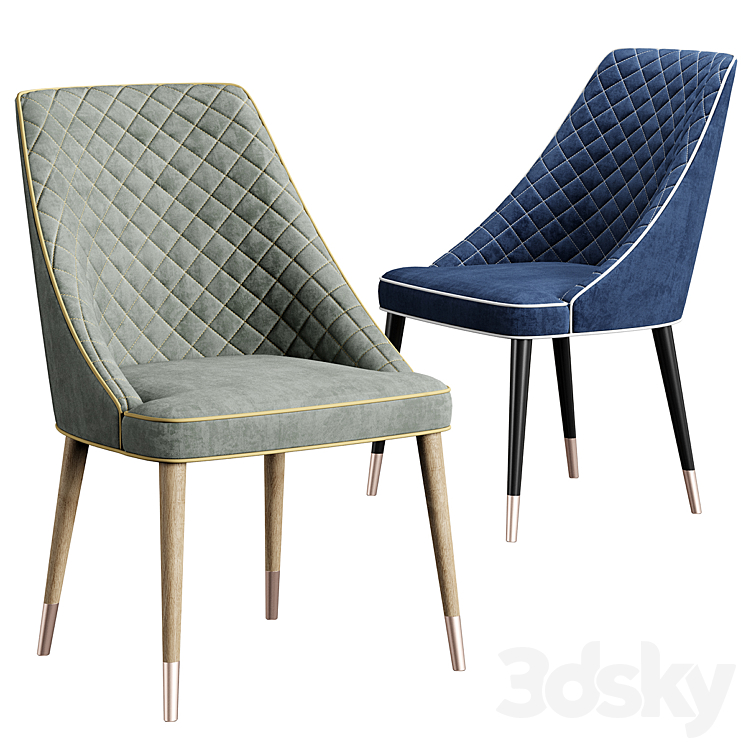 HER 042 G Mido table Konyshev chair 3D Model