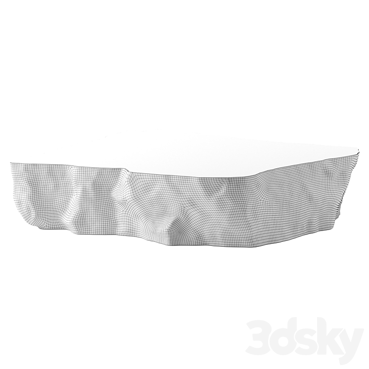 Rock coffee table 3DS Max - thumbnail 2