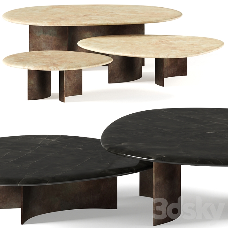 Paola Lenti Isole Coffee Tables Table 3D model