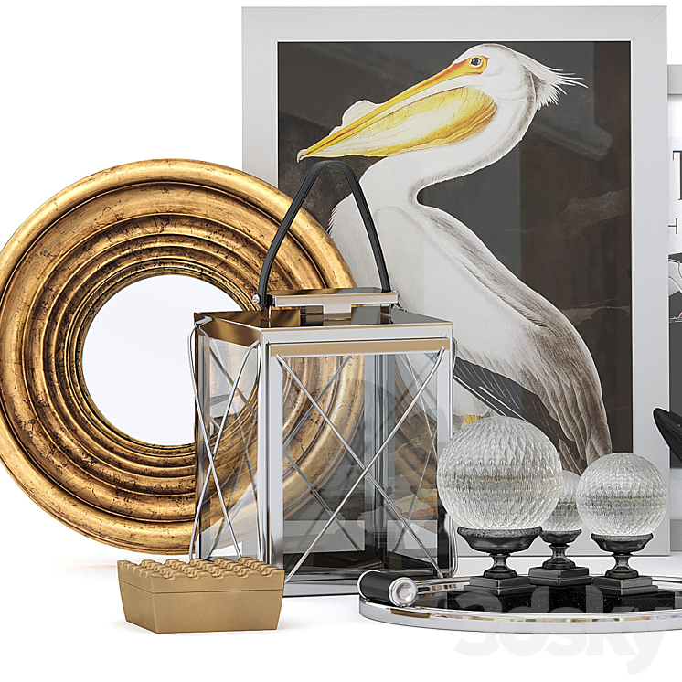 Eichholtz Decoration Set 9 3D Model