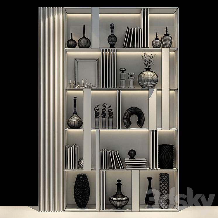 Cabinet Furniture 0401 3DS Max - thumbnail 2