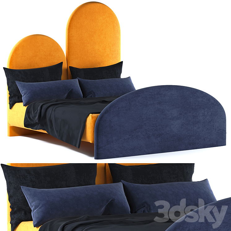 IKEA BED 3DS Max Model - thumbnail 1