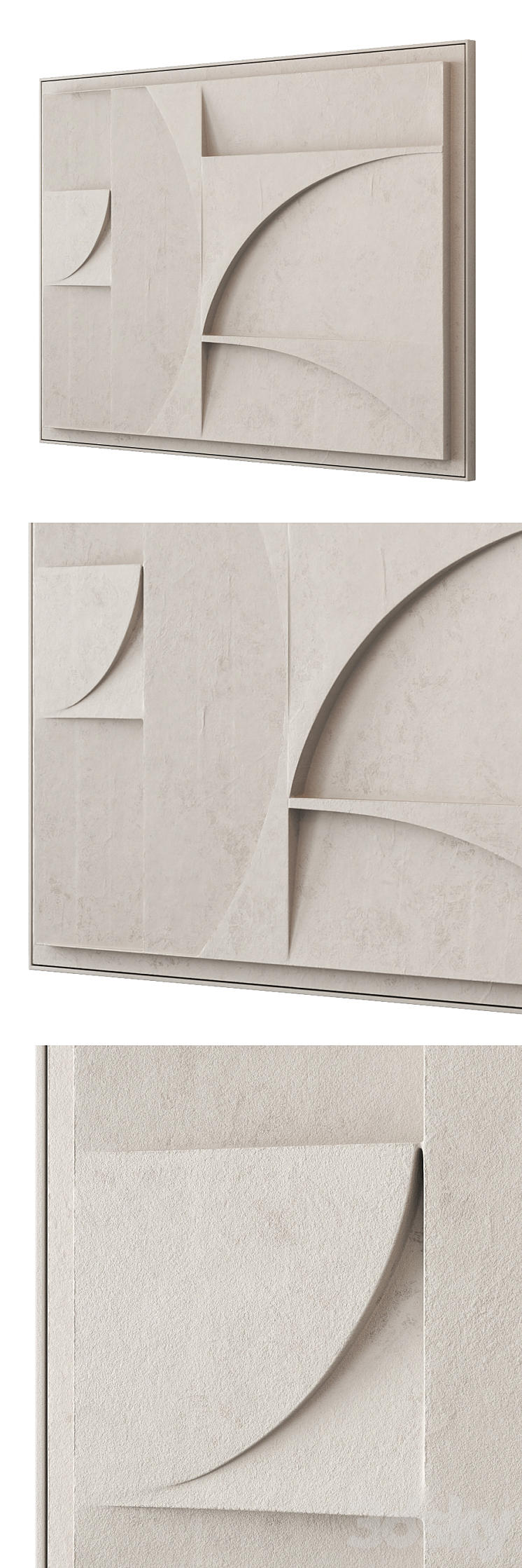 Extra large relief artwork 3D Model