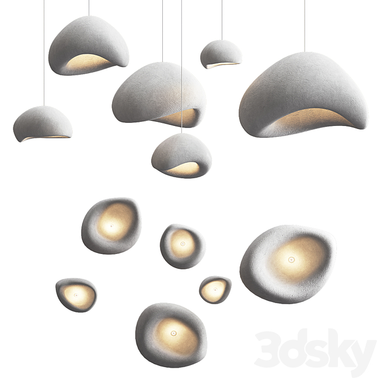 Khmara Pendant Lamp Collection 3D Model Free