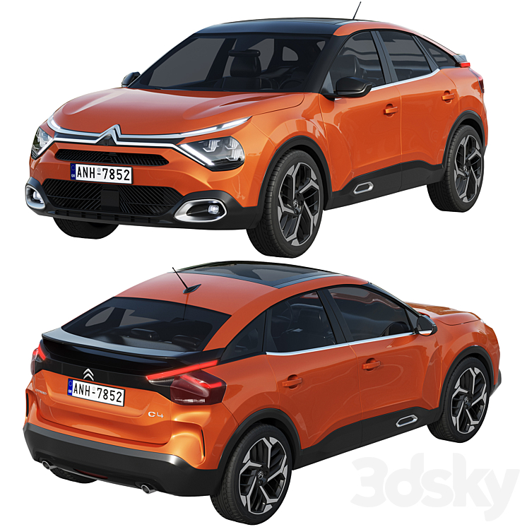 Citroen C4 2021 3D Model