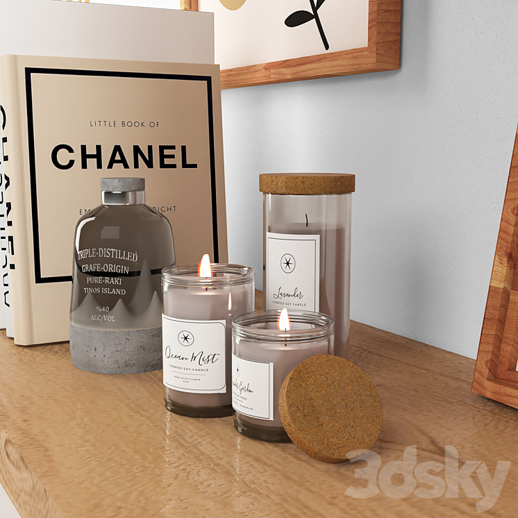 Decorative Set S01 3D Model