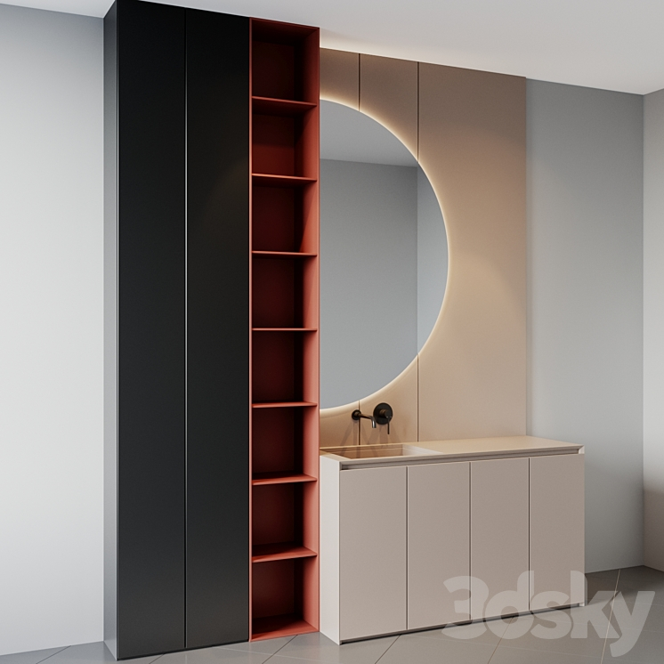 bath set 20 3D Model