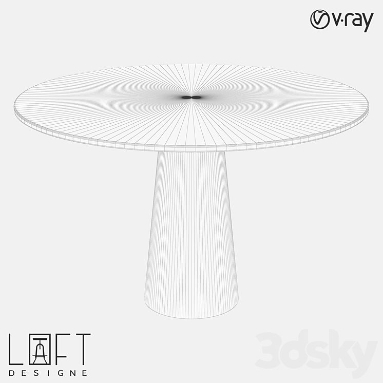 LoftDesigne 60172 model table 3D Model