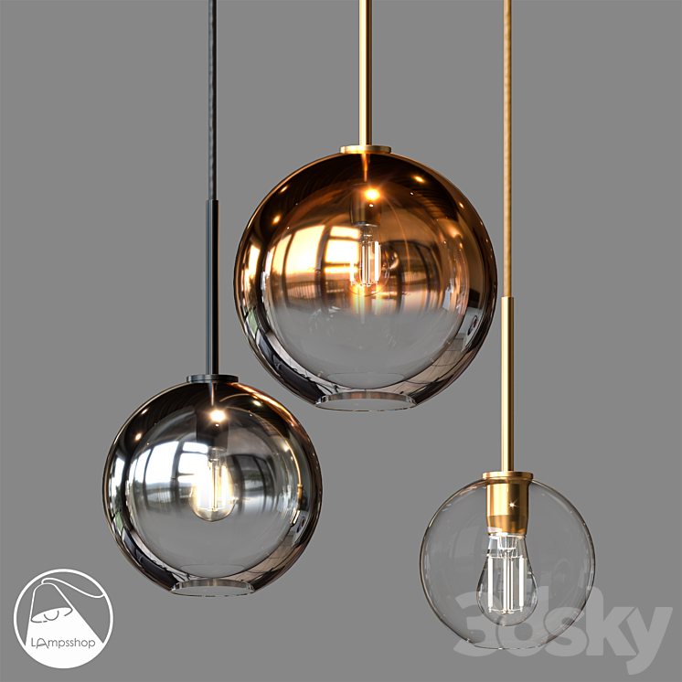 LampsShop.ru PDL2071 Pendant Silver Orb