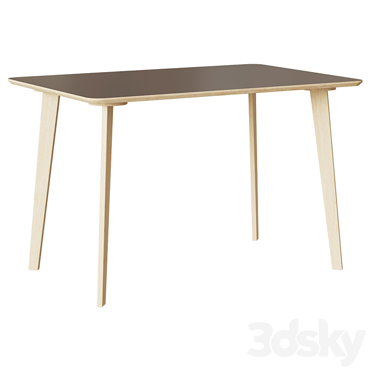 “Table “”breve”” (Studiola) brown plywood 120x75x80 cm. 77818″ 3DS Max Model - thumbnail 1