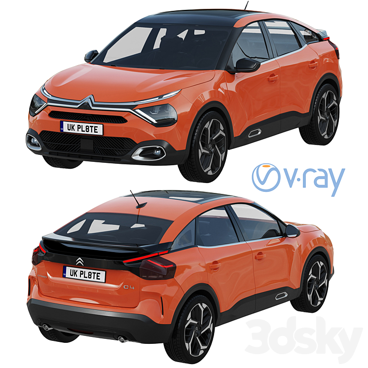 Citroen C4 2021 3D Model