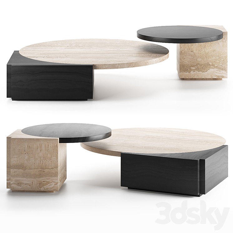 TRIBECA Tables by Lee Broom 3DS Max Model - thumbnail 1